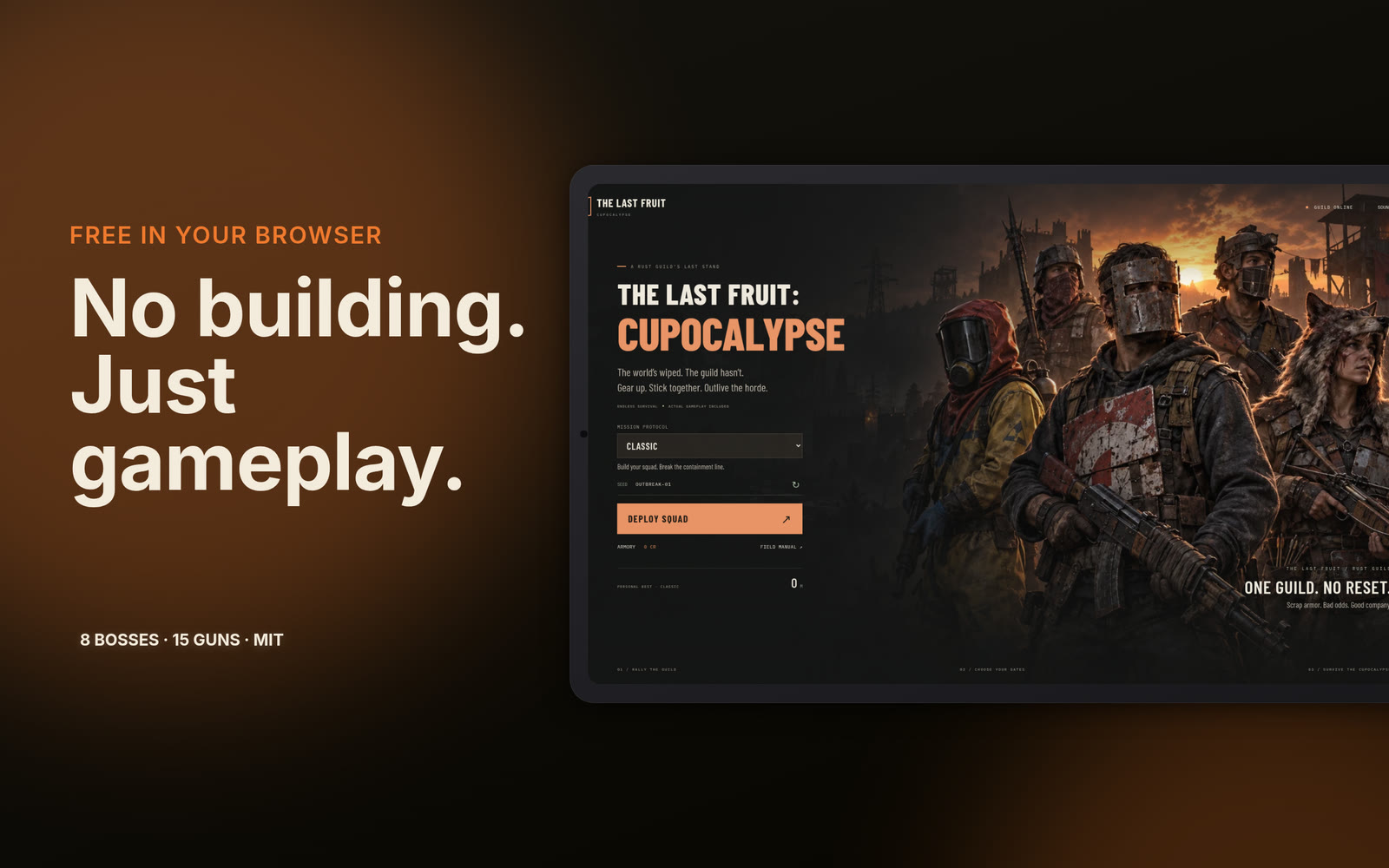 The Last Fruit: Cupocalypse, a 3D squad runner that plays in the browser